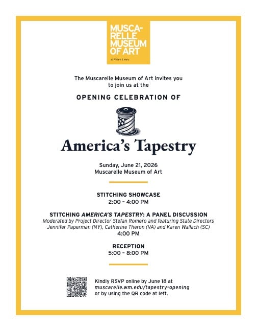America's Tapestry Opening Celebration at the Muscarelle Museum of Art, Sunday, June 21, 2026